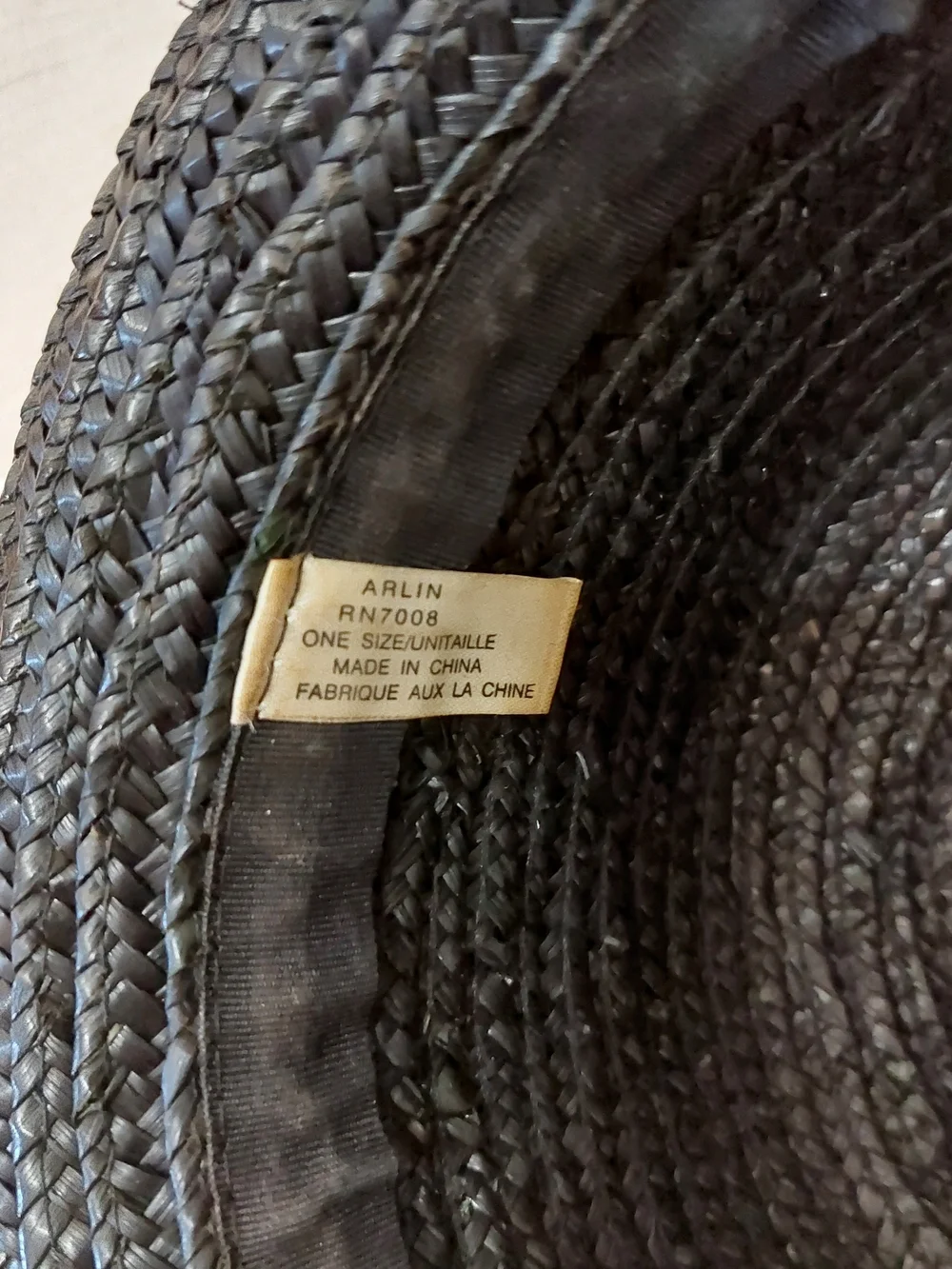 Vintage Black and Natural Straw Bowler Hats - Picture 9 of 9